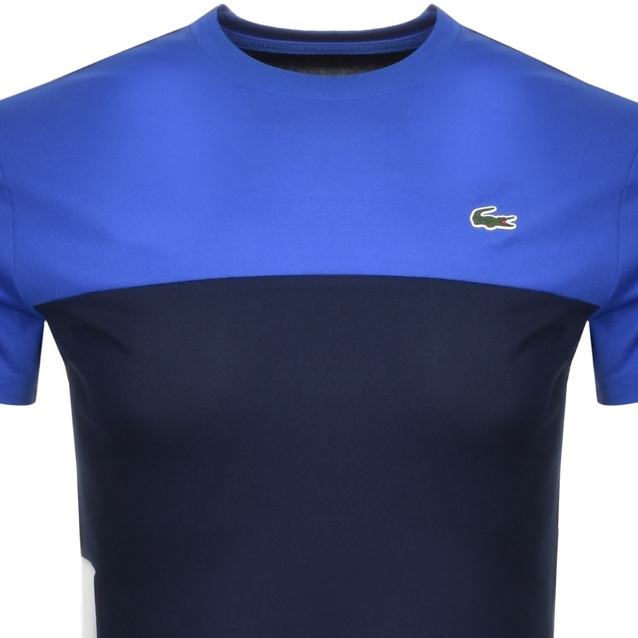 Alternative Image for ProductLacoste Sport Performance Block Logo T Shirt Blue2